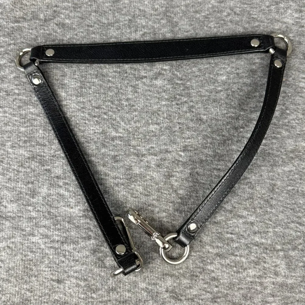 Coach Detachable Leather Strap Shoulder Top-Handle Polished Silver Hardware - Picture 3 of 6